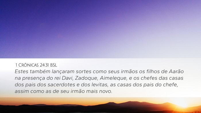 1 Crônicas 24:31 BSL Bible Verse Image