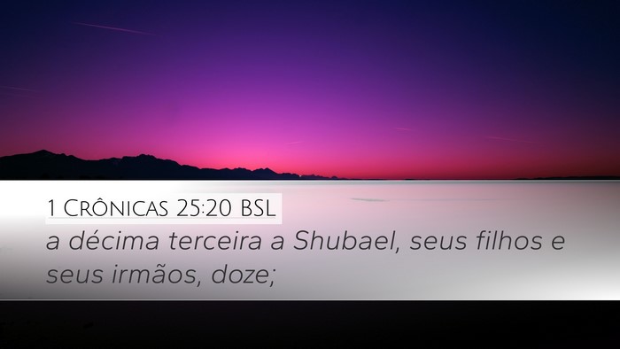 1 Crônicas 25:20 BSL Bible Verse Image
