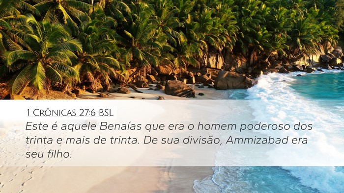 1 Crônicas 27:6 BSL Bible Verse Image