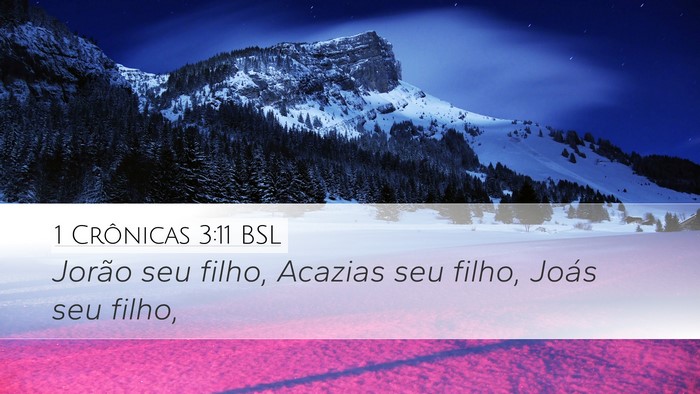 1 Crônicas 3:11 BSL Bible Verse Image