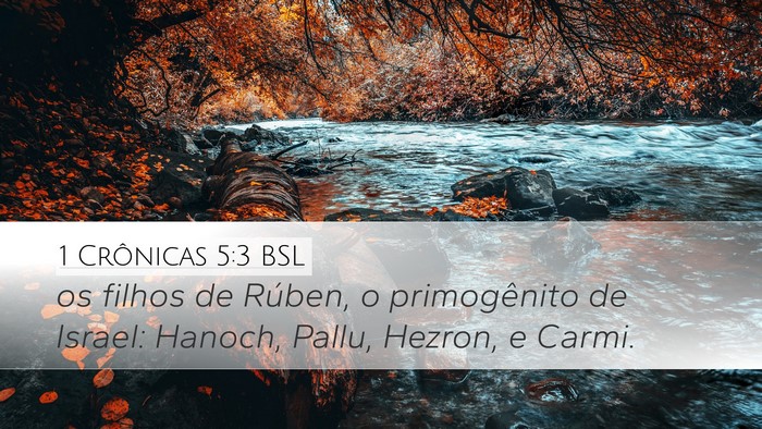 1 Crônicas 5:3 BSL Desktop Wallpaper - os filhos de Rúben, o primogênito de Israel: - Desktop Bible Verse Wallpaper