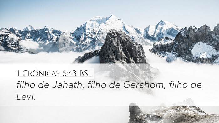1 Crônicas 6:43 BSL Bible Verse Image