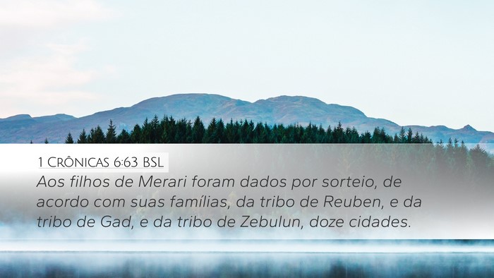 1 Crônicas 6:63 BSL Bible Verse Image