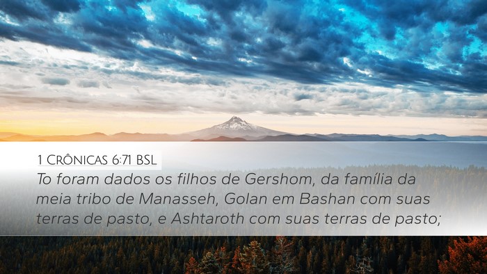 1 Crônicas 6:71 BSL Bible Verse Image