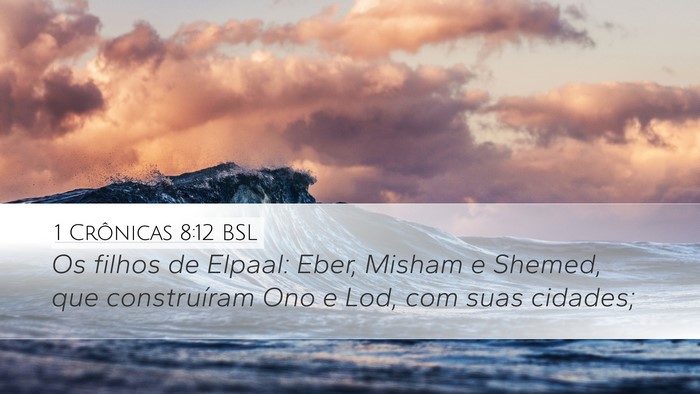 1 Crônicas 8:12 BSL Bible Verse Image