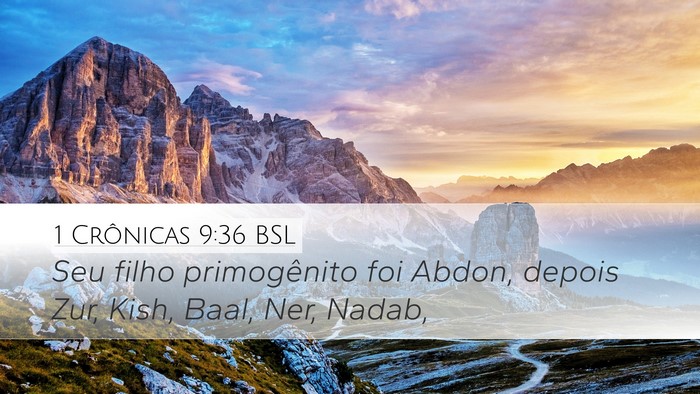 1 Crônicas 9:36 BSL Bible Verse Image