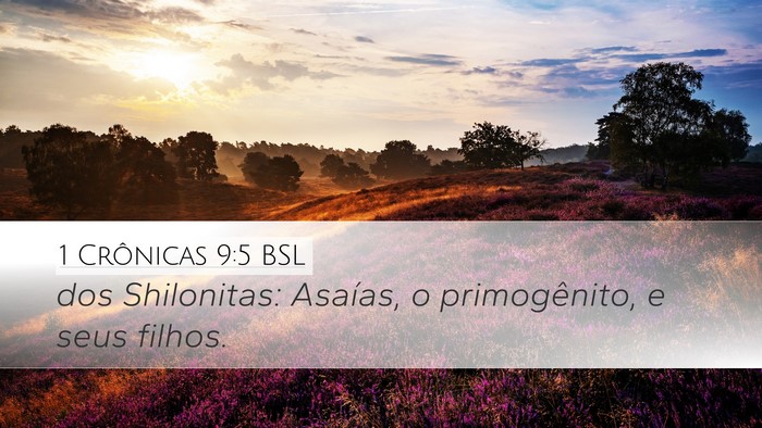 1 Crônicas 9:5 BSL Bible Verse Image