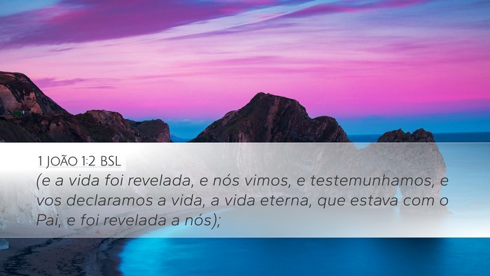 1 João 1:2 BSL Bible Verse Image