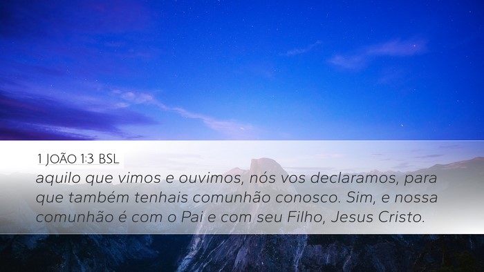 1 João 1:3 BSL Bible Verse Image