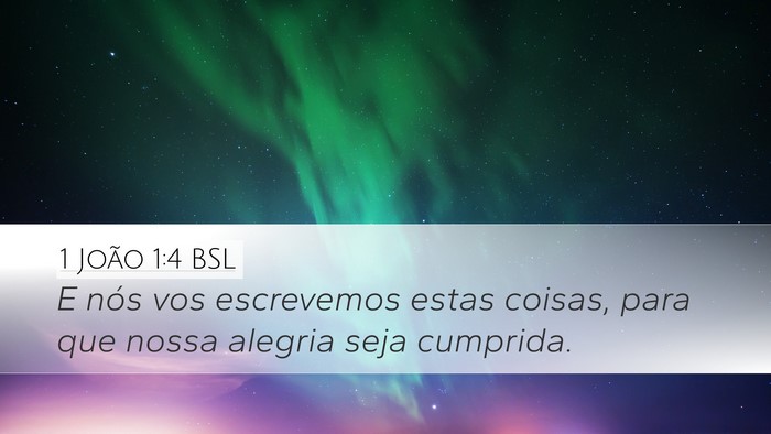 1 João 1:4 BSL Bible Verse Image
