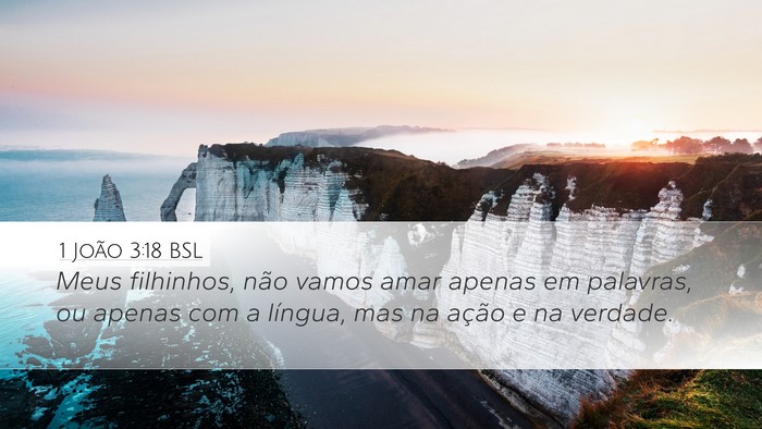 1 João 3:18 BSL Bible Verse Image