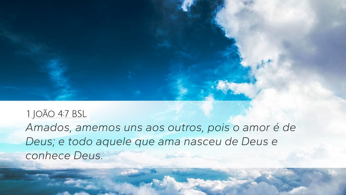1 João 4:7 BSL Bible Verse Image