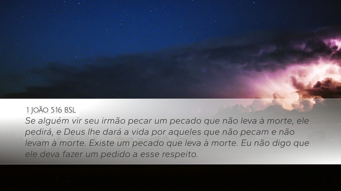 1 João 5:16 BSL Bible Verse Image