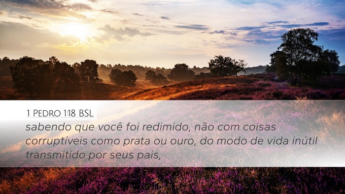 1 Pedro 1:18 BSL Bible Verse Image