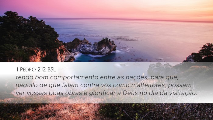 1 Pedro 2:12 BSL Bible Verse Image