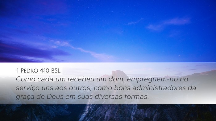 1 Pedro 4:10 BSL Bible Verse Image
