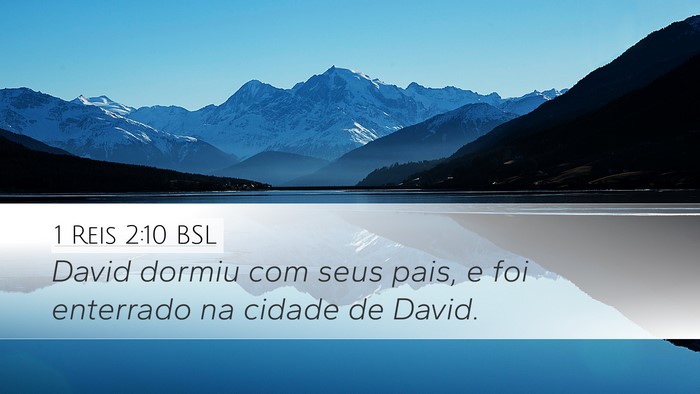 1 Reis 2:10 BSL Bible Verse Image