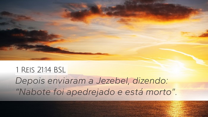 1 Reis 21:14 BSL Bible Verse Image