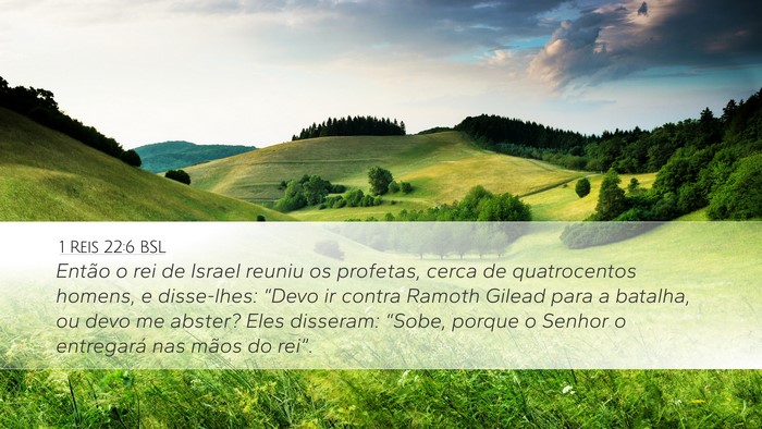 1 Reis 22:6 BSL Bible Verse Image
