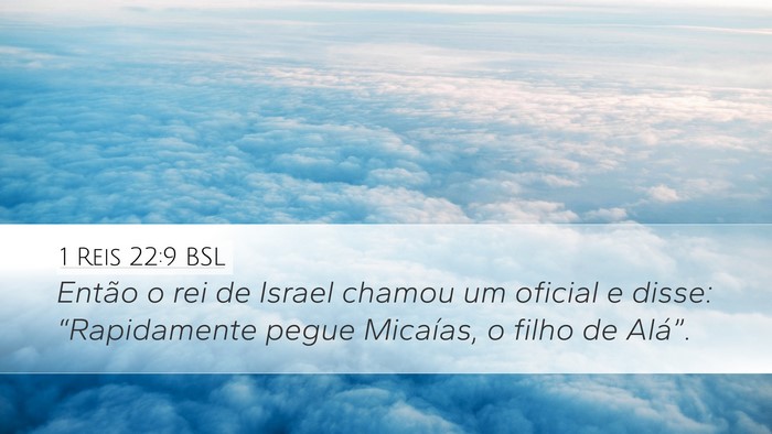 1 Reis 22:9 BSL Bible Verse Image