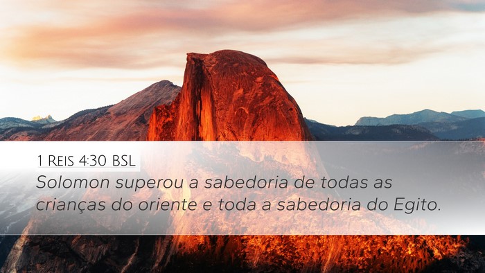 1 Reis 4:30 BSL Bible Verse Image
