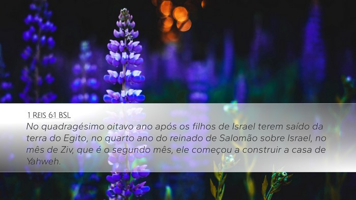 1 Reis 6:1 BSL Bible Verse Image