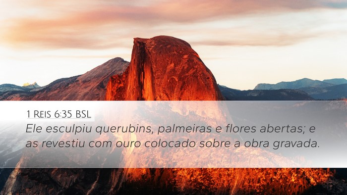 1 Reis 6:35 BSL Bible Verse Image