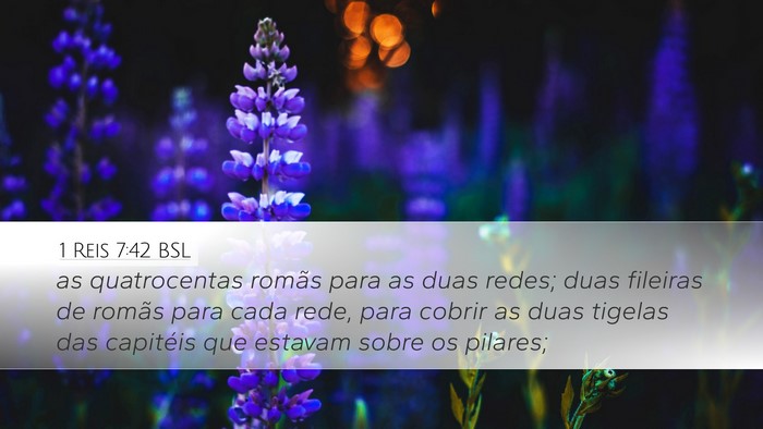 1 Reis 7:42 BSL Bible Verse Image