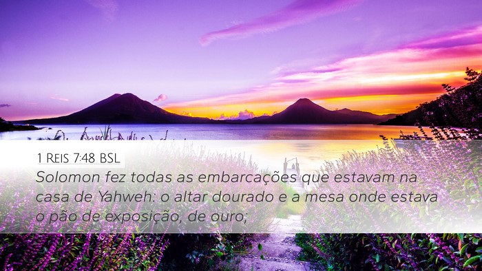 1 Reis 7:48 BSL Bible Verse Image