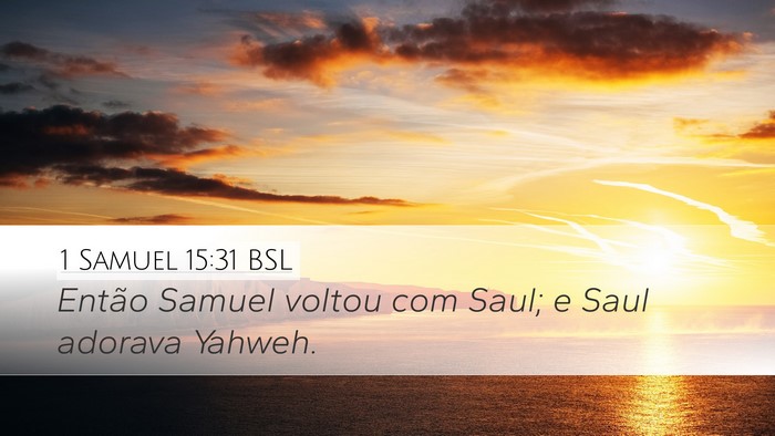 1 Samuel 15:31 BSL Bible Verse Image