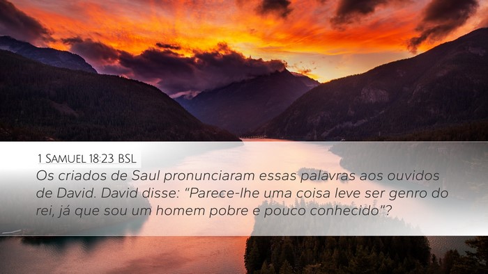 1 Samuel 18:23 BSL Bible Verse Image