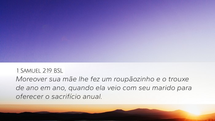 1 Samuel 2:19 BSL Bible Verse Image