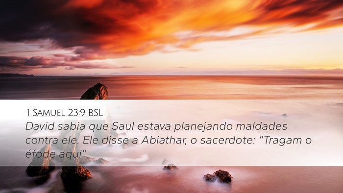 1 Samuel 23:9 BSL Bible Verse Image