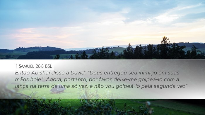 1 Samuel 26:8 BSL Bible Verse Image