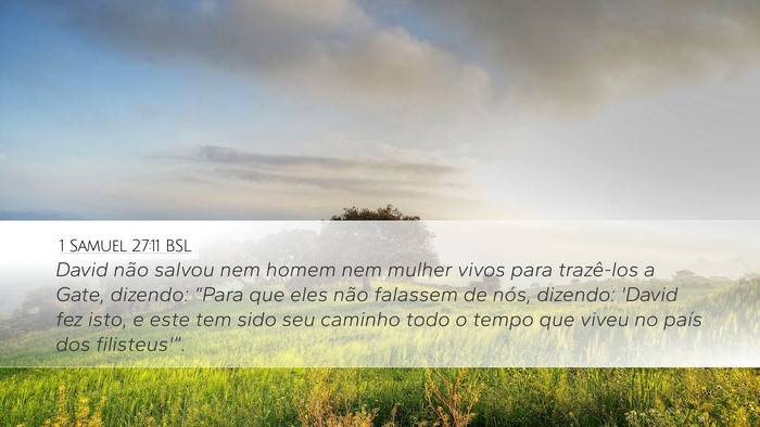 1 Samuel 27:11 BSL Bible Verse Image