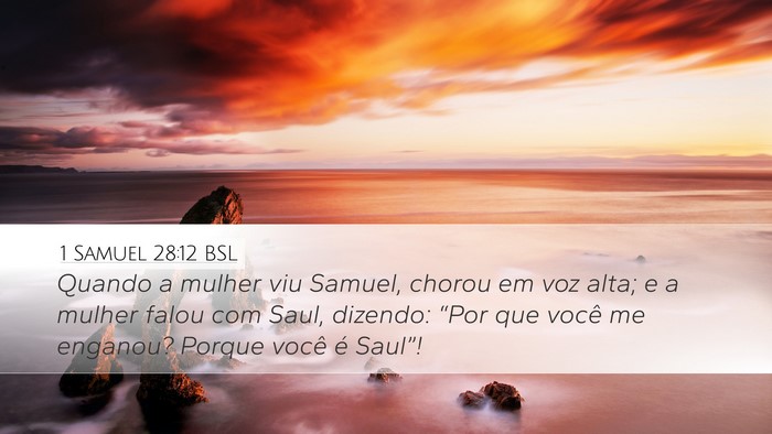 1 Samuel 28:12 BSL Bible Verse Image