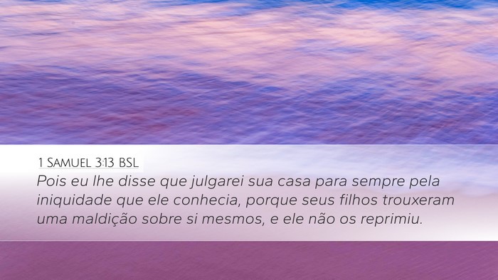 1 Samuel 3:13 BSL Bible Verse Image