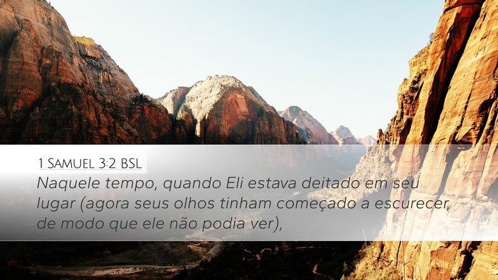 1 Samuel 3:2 BSL Bible Verse Image