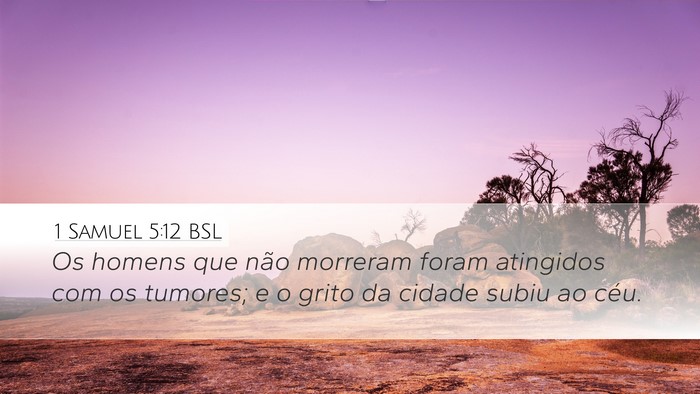 1 Samuel 5:12 BSL Bible Verse Image