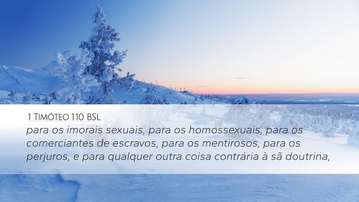 1 Timóteo 1:10 BSL Bible Verse Image