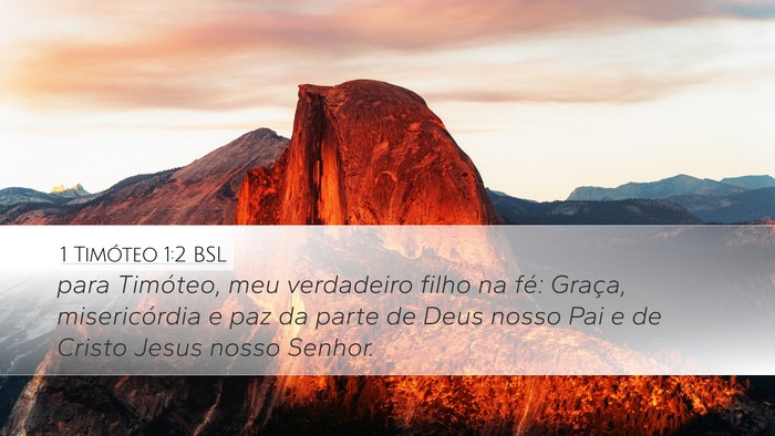 1 Timóteo 1:2 BSL Bible Verse Image
