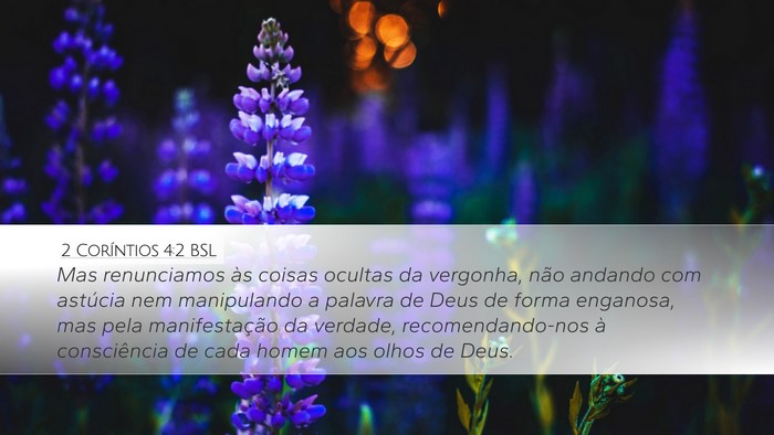 2 Coríntios 4:2 BSL Bible Verse Image