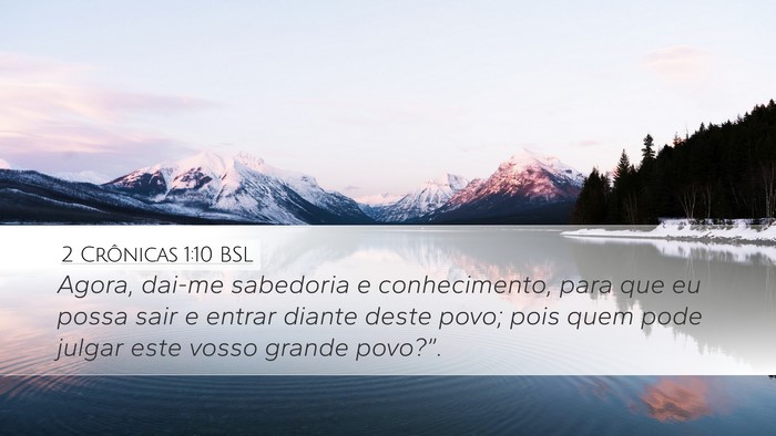 2 Crônicas 1:10 BSL Bible Verse Image