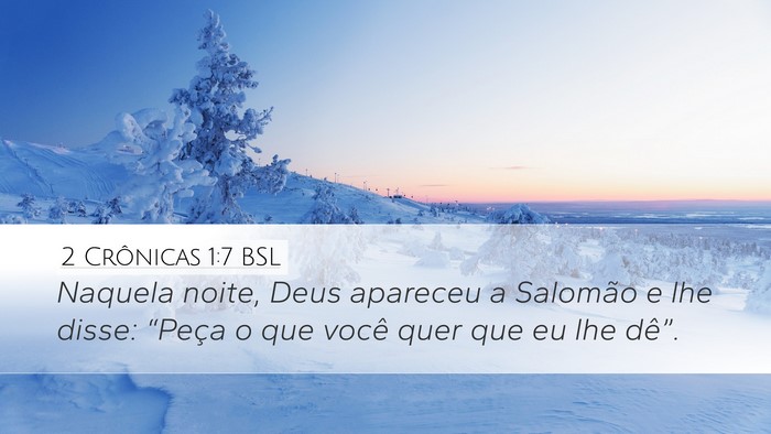 2 Crônicas 1:7 BSL Bible Verse Image