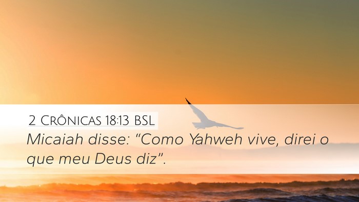 2 Crônicas 18:13 BSL Bible Verse Image