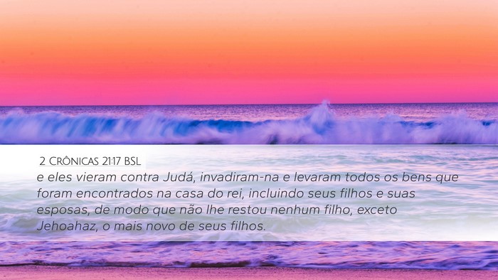 2 Crônicas 21:17 BSL Bible Verse Image