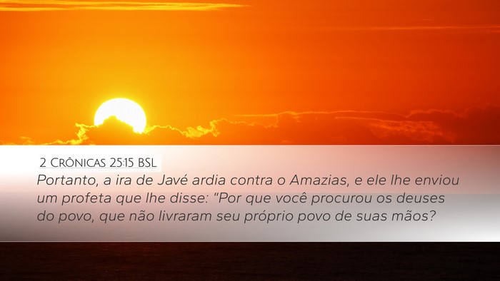 2 Crônicas 25:15 BSL Bible Verse Image