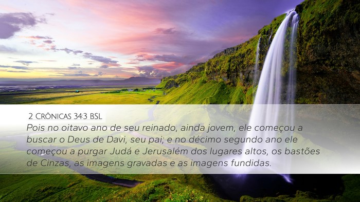 2 Crônicas 34:3 BSL Bible Verse Image