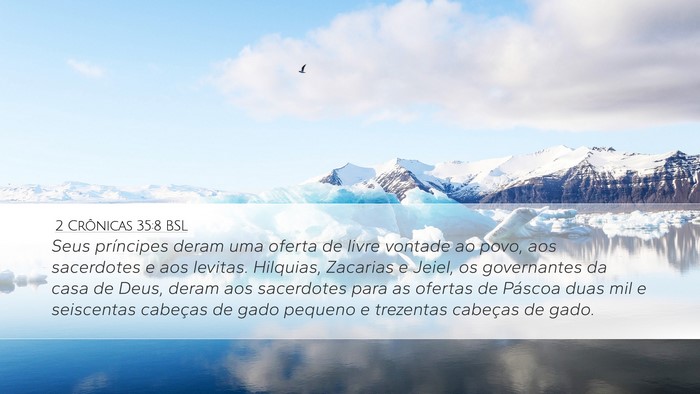 2 Crônicas 35:8 BSL Bible Verse Image