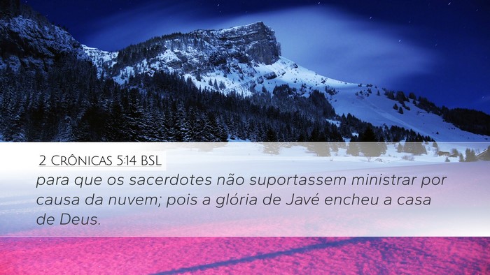 2 Crônicas 5:14 BSL Bible Verse Image